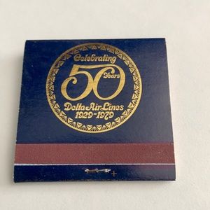 VTG Delta Celebrating 50 Years Matchbook